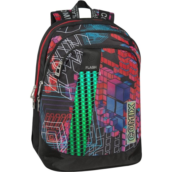 Zaino Organizzato Comix Flash Cube Wave