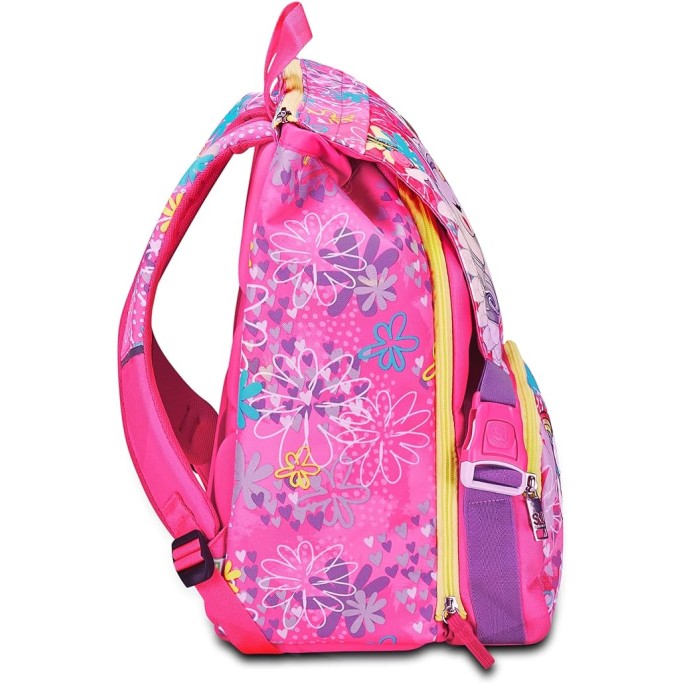 Zaino Scuola Estensibile, SJ Gang  Rosa, Unicorn Led