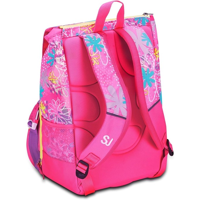 Zaino Scuola Estensibile, SJ Gang  Rosa, Unicorn Led