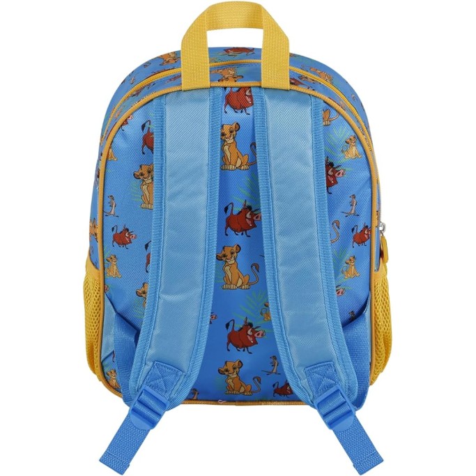 Zaino asilo 3D Re Leone - Azzurro