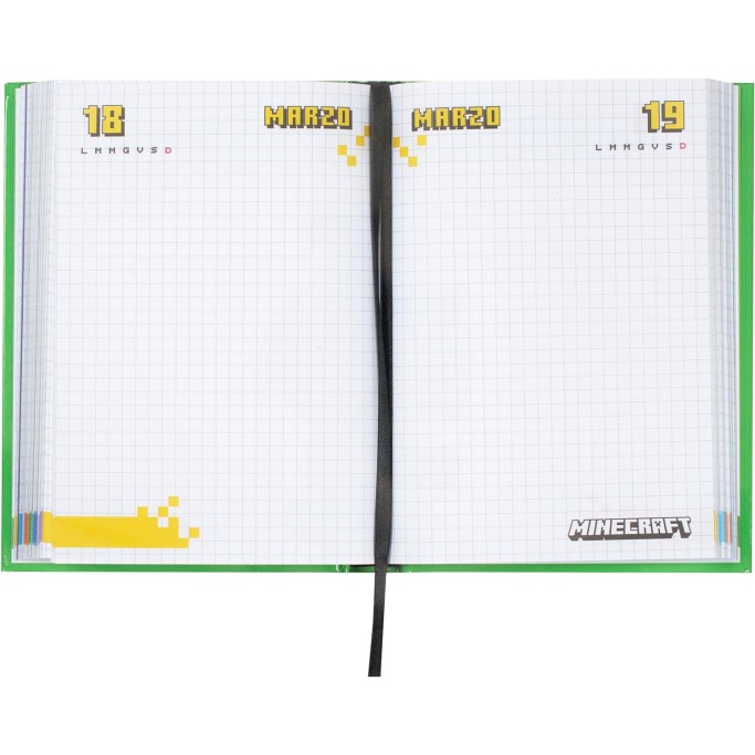 Diario Scuolastico 13x17.8 cm, MINECRAFT