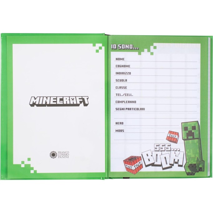 Diario Scuolastico 13x17.8 cm MINECRAFT