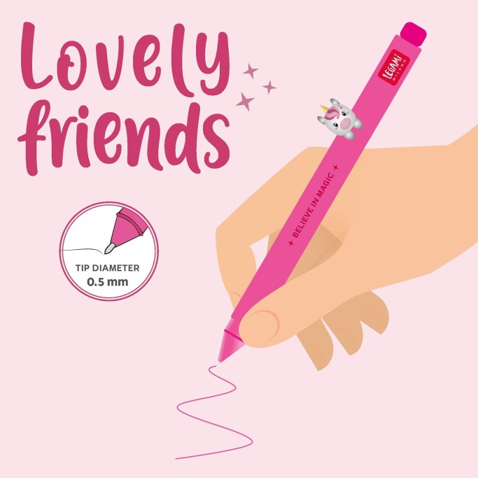 Legami - Penna Gel con Animaletto Decorativo Unicorno