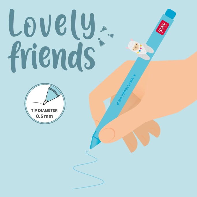Legami - Penna Gel - Lovely Friends Lama