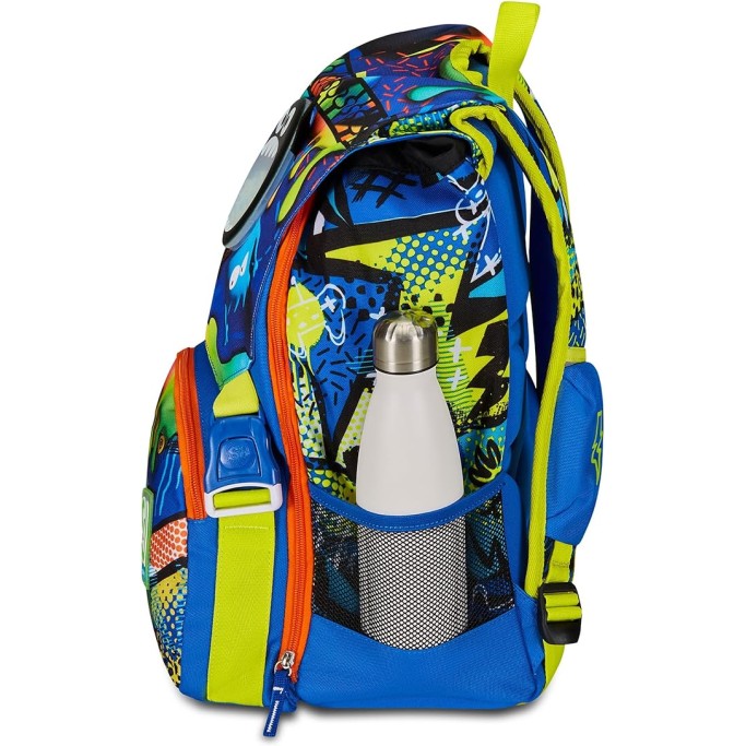 SJ Gang Zaino Scuola Estensibile, Blu, Sphere Full Boy