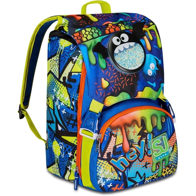 SJ Gang Zaino Scuola Estensibile, Blu, Sphere Full Boy