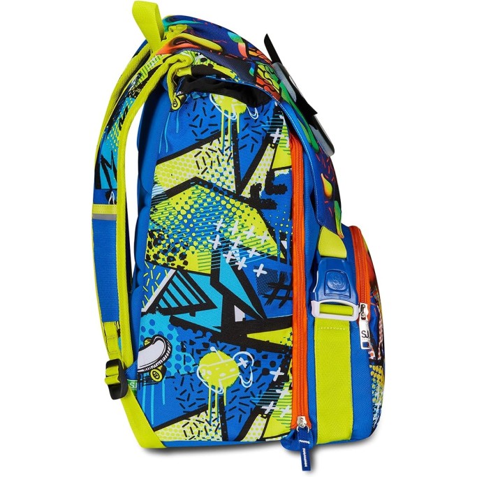 SJ Gang Zaino Scuola Estensibile, Blu, Sphere Full Boy