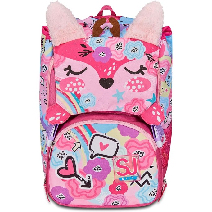 SJ Gang Zaino Scuola Estensibile, Rosa