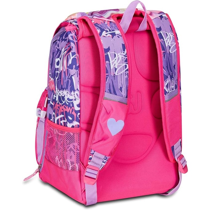 SJ Gang Zaino Scuola Estensibile, Rosa