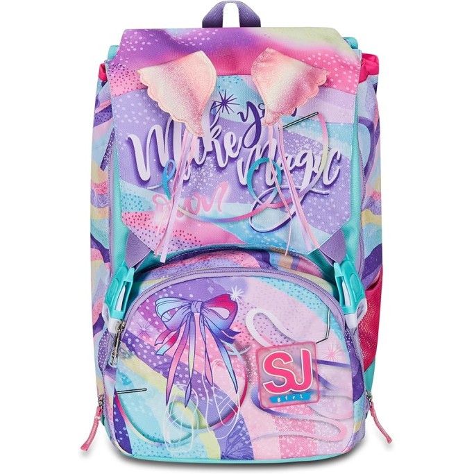 SJ Gang Zaino Scuola Estensibile, Viola