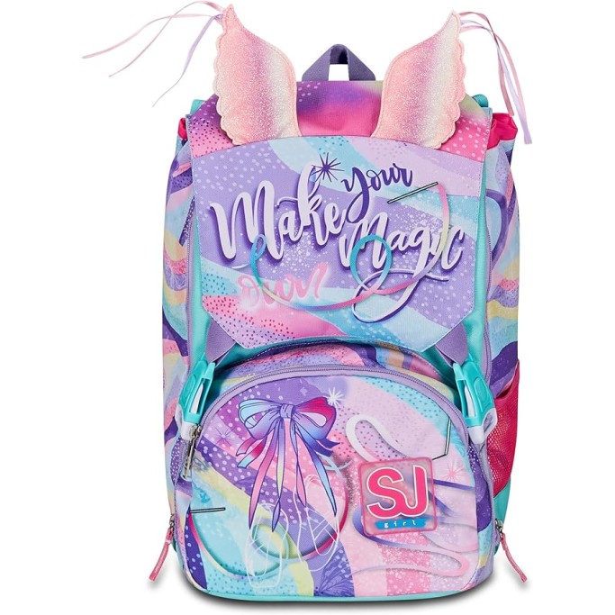 SJ Gang Zaino Scuola Estensibile, Viola