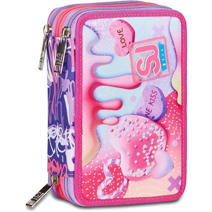 SJ Gang Astuccio Scuola 3 Zip
