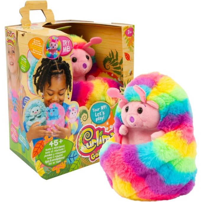 Curlimals Coco Il Bruco, Peluche Interattivo con Oltre 60 Suoni