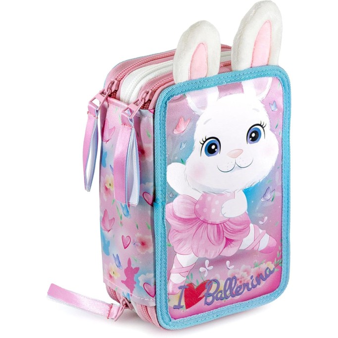 Astuccio 3 zip Bunny