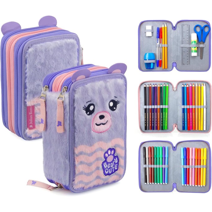 Astuccio 3 zip Bear