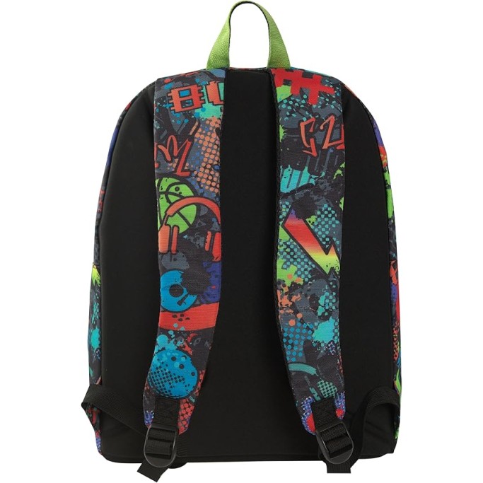 Zaino scuola estensibile bright street boy con scritta luminosa