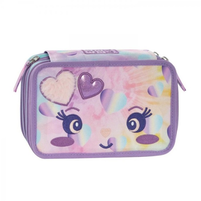 Astuccio 3 zip Mofumofu Rabbit