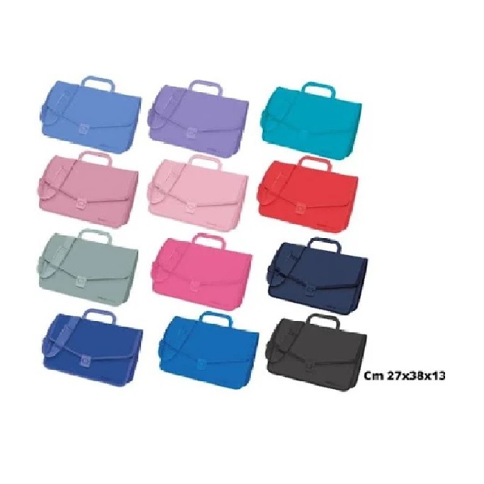 VALIGETTA TINTA UNITA EXCELLENT  PPL 27X38 CON TRACOLLA