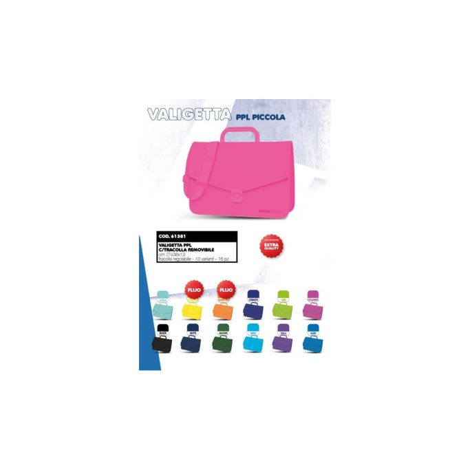 VALIGETTA TINTA UNITA EXCELLENT  PPL 27X38 CON TRACOLLA