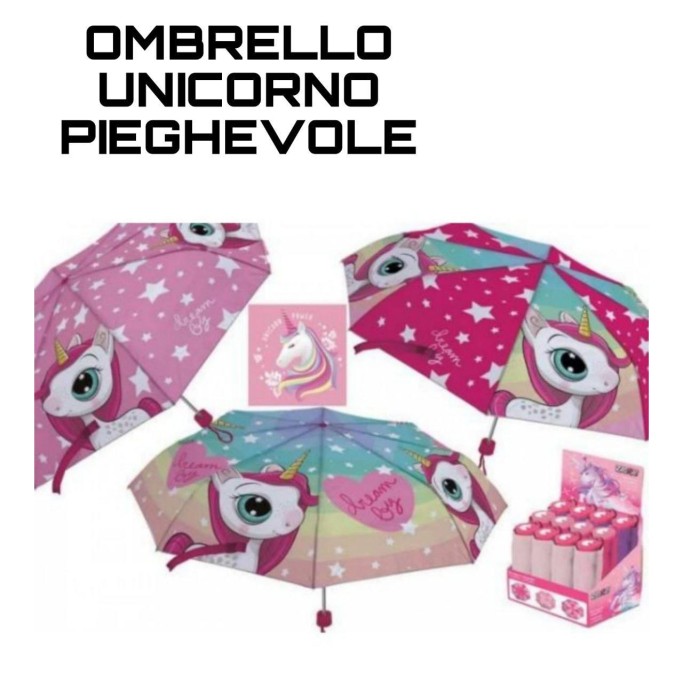 Ombrello Unicorno mini pieghevole originale