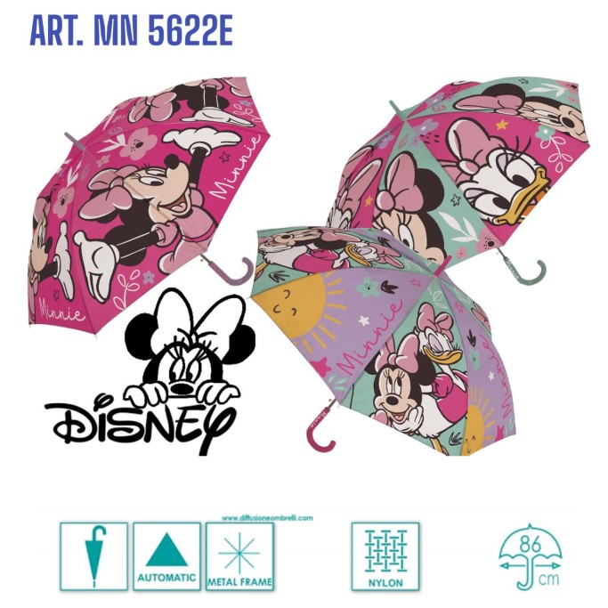 Ombrello con manico Manuale a 8 Raggi Minnie