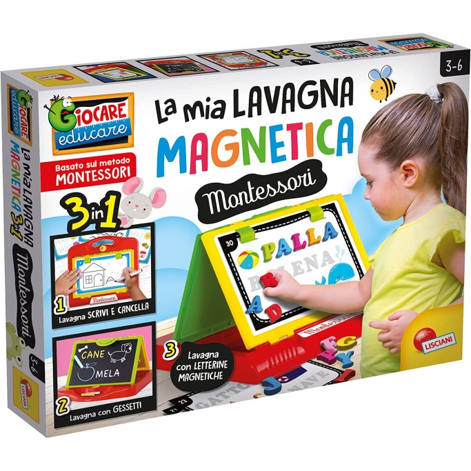 Montessori la Lavagnona Magnetica, 3 Lavagne in 1