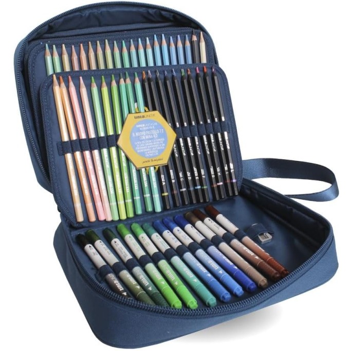 PREMIUM ART BOX 144 PASTELLI BLU