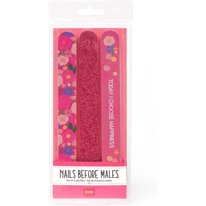 Legami, Set di 3 Lime per Unghie, Flower