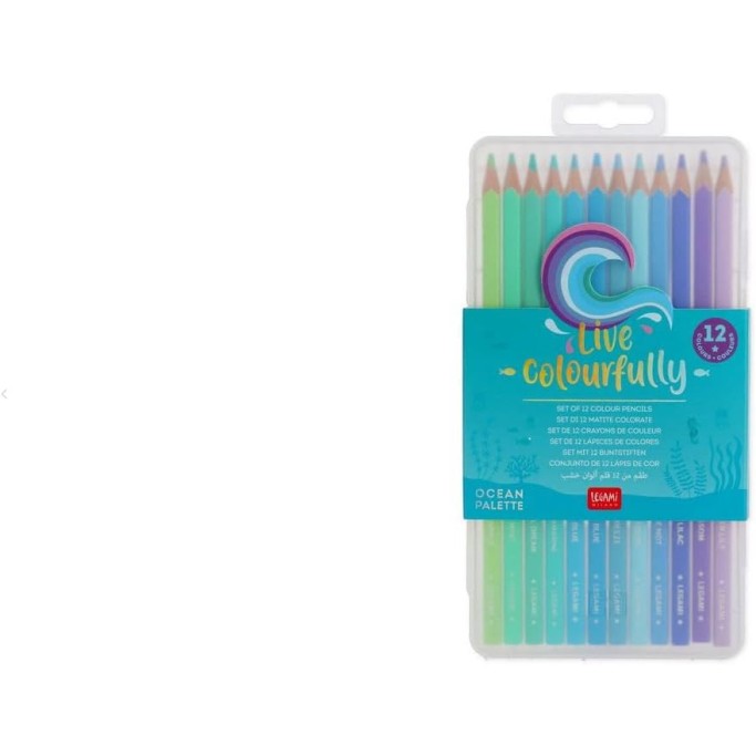 Legami Set di 12 Matite Colorate - Ocean Palette