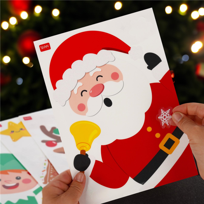 Legami Natale, Set di 70 Adesivi Elettrostatici per Finestra