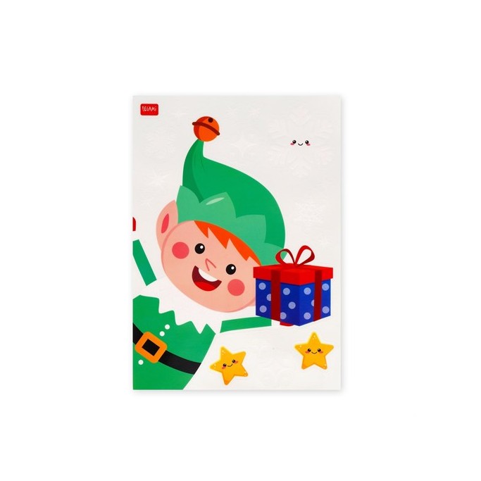 Legami Natale, Set di 70 Adesivi Elettrostatici per Finestra