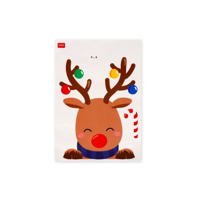 Legami Natale, Set di 70 Adesivi Elettrostatici per Finestra