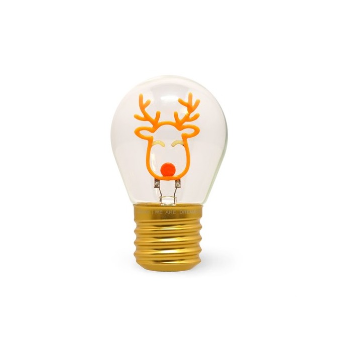 Legami Natale, Lampada da Tavolo a forma di Lampadina Renna