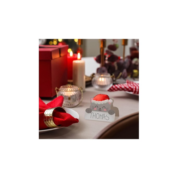 Legami Natale, Set di 12 Segnaposto Natalizi
