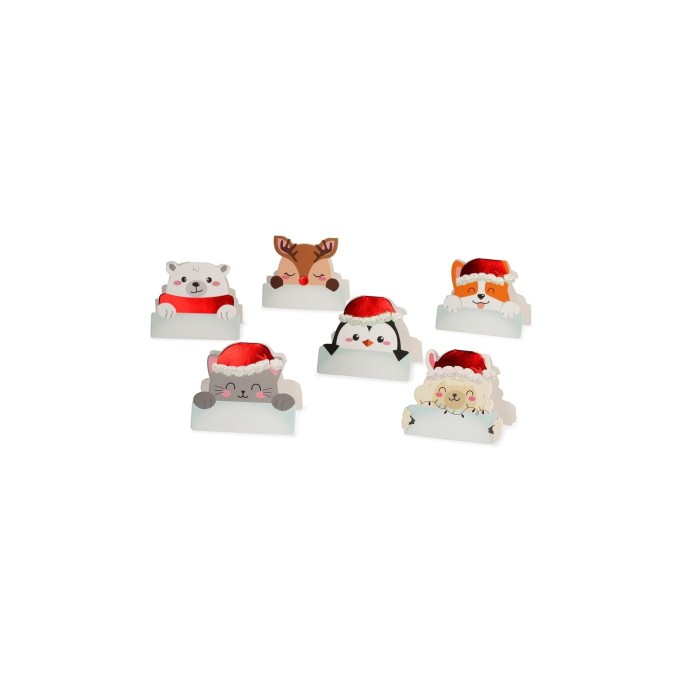Legami Natale, Set di 12 Segnaposto Natalizi