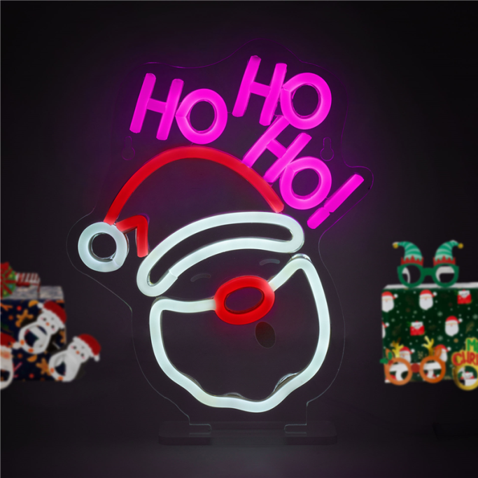 Legami Natale, Insegna Luminosa Led a Effetto Neon, Santa Claus,