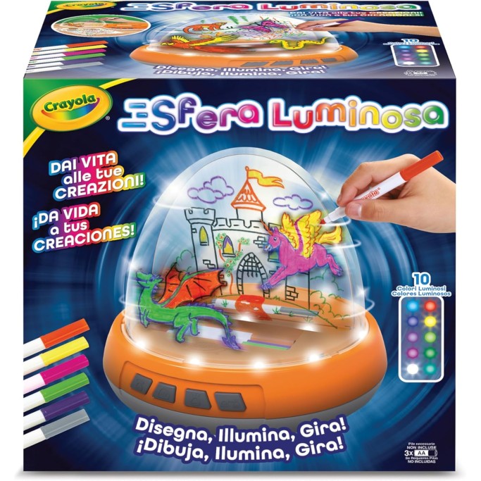 Sfera Luminosa, Set Motorizzato con Luci e Movimento per Creare Disegni su Due Livelli