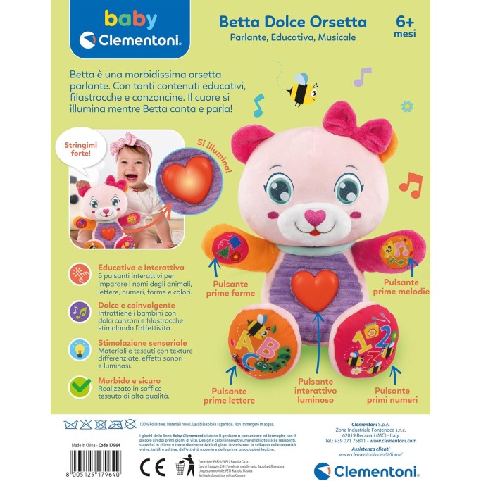 Clementoni Baby Betta Dolce Orsetta