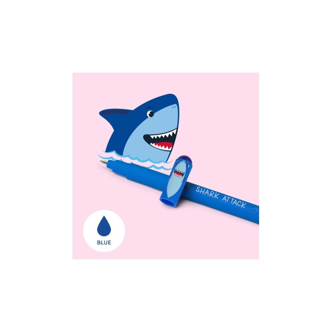 Legami, Penna Gel Cancellabile, Tema Shark