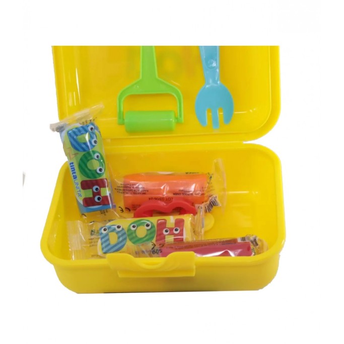 TintaUnita Doh, Porta merenda in plastica con Plastilina e accessori