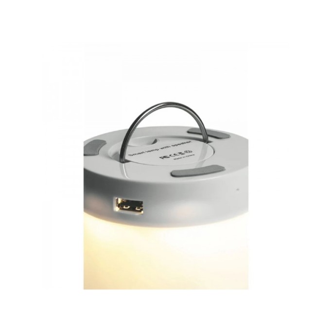 LAMPADA LED CON CASSA SPEAKER WIRELESS INTEGRATA TINTAUNITA