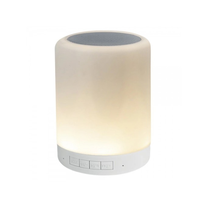 LAMPADA LED CON CASSA SPEAKER WIRELESS INTEGRATA TINTAUNITA