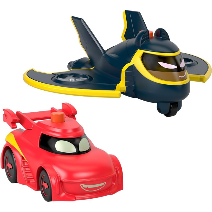 DC Batwheels - Set da 2 macchinine luminose in scala 1:55