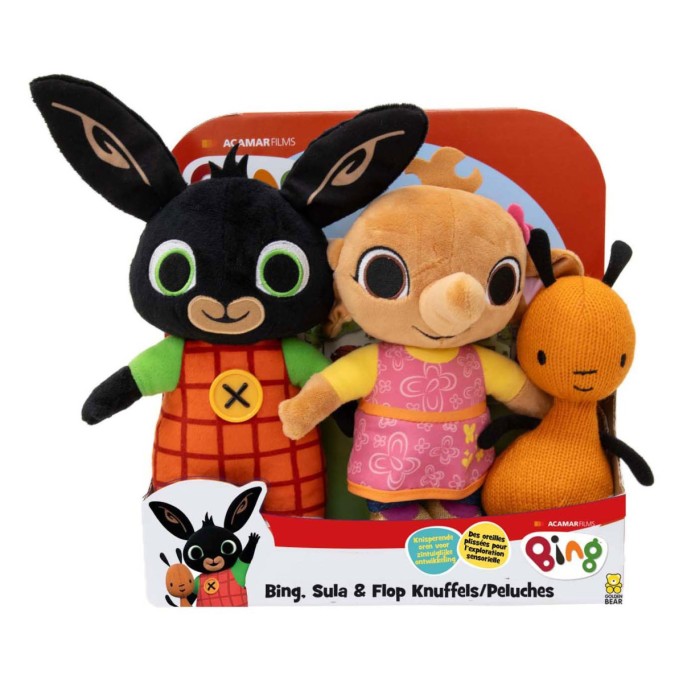 Kit 3 personaggi di Peluches bing