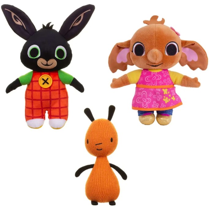 Kit 3 personaggi di Peluches bing