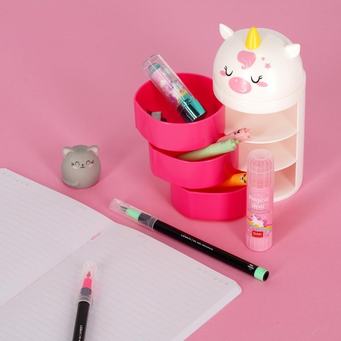 Legami, Organiser da Scrivania,con 3 cassetti, Tema Unicorno
