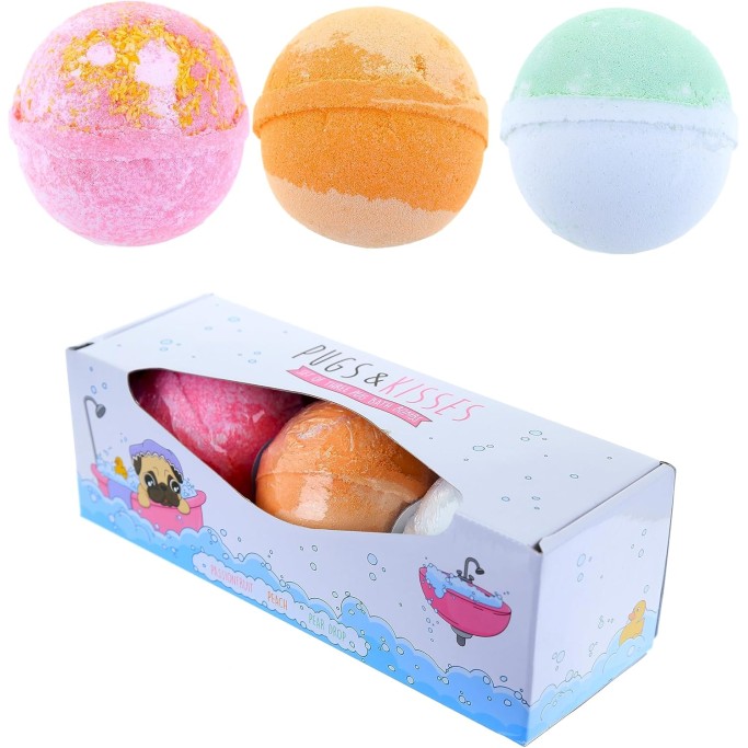 Set di 3 Bombe da Bagno da 200g - Pug Carlino