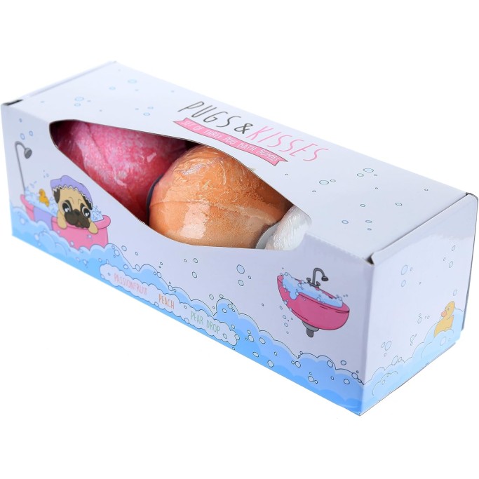 Set di 3 Bombe da Bagno da 200g - Pug Carlino