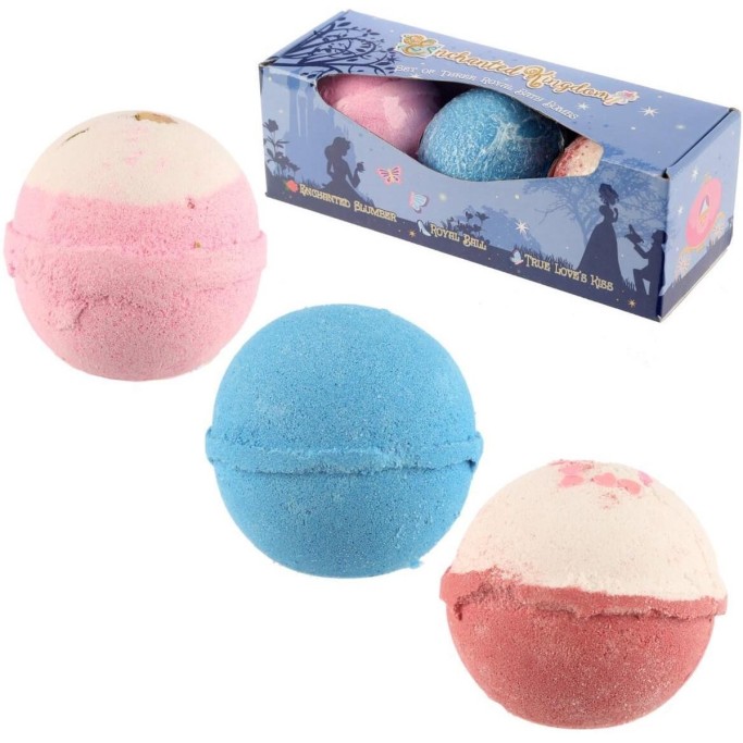 Set di 3 Bombe da Bagno da 200g Principessa