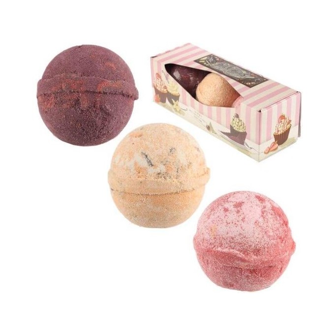Set di 3 Bombe da Bagno da 200g Bath Buns
